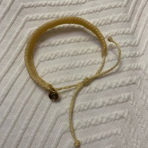 Pura vida cream woven bracelet